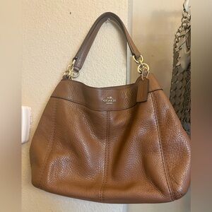 Coach Tan Leather Hobo Bag